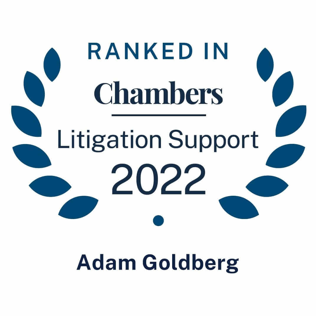 Ranked in Chambers Litigation Support 2022 – Adam Goldberg