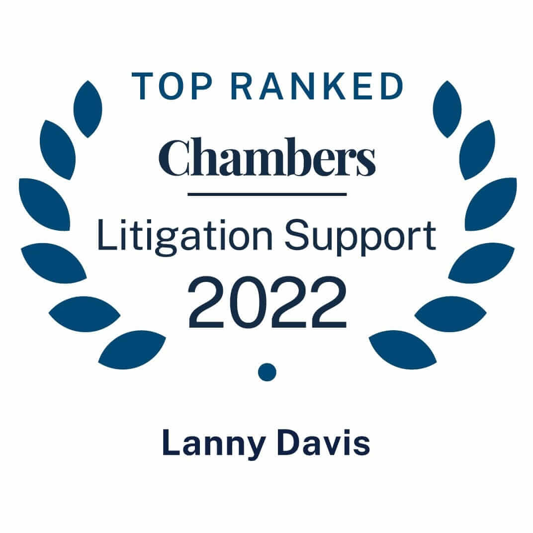 Top Ranked in Chambers Litigation Support 2022 – Lanny Davis