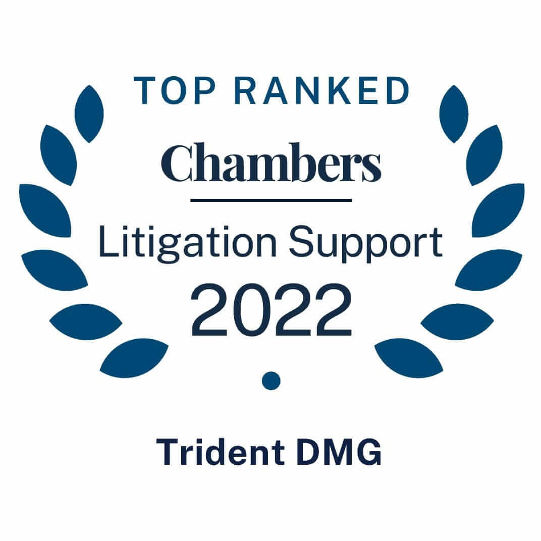 Top Ranked in Chambers Litigation Support 2022 – Trident DMG