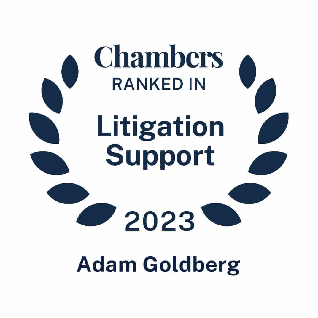 Ranked in Chambers Litigation Support 2023 – Adam Goldberg